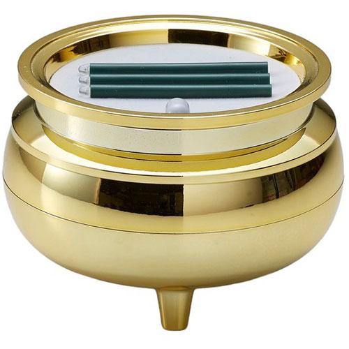 スマイルキッズ 横置きの安心のお線香 テスト用電池つき ゴールド 取り寄せ商品