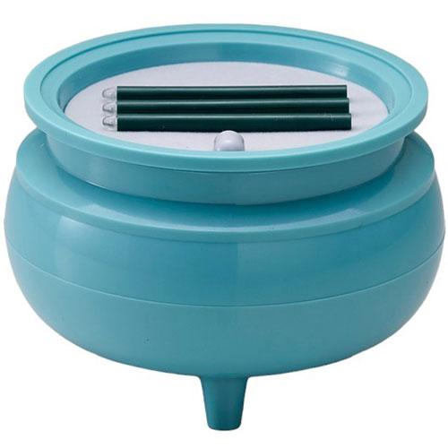 スマイルキッズ 横置きの安心のお線香 テスト用電池つき 青磁 取り寄せ商品