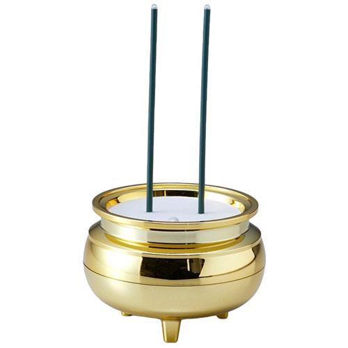 スマイルキッズ 自動消灯付安心のお線香(中) ゴールド 取り寄せ商品