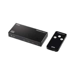 3入力1出力DisplayPort切替器(8K/30Hz対応・リモコン付き) メーカー在庫品