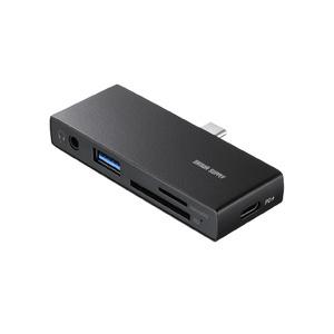 USB 5Gbps Type-C カードリーダー（USB 2ポート搭載） 取り寄せ商品