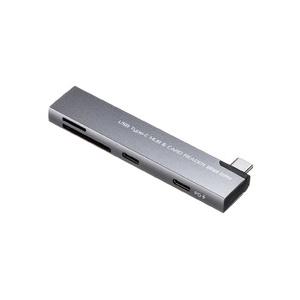 USB 5Gbps 2ポート スリム ハブ（カードリーダー付き） メーカー在庫品