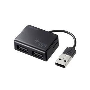 サンワサプライ カードリーダー付きUSB2.0ハブ(ブラック) USB-2HC319BK 目安在庫=○｜nanos