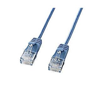 カテゴリ6準拠極細LANケーブル 7m ブルー KB-SL6-07BL メーカー在庫品