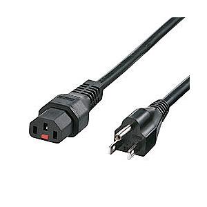 抜け防止ロック電源コード(5m) ブラック APW12-515C13LK05 メーカー在庫品