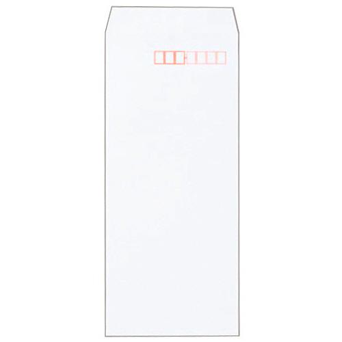 再生ケント封筒 長4 80g/m2 〒枠あり ホワイト 業務用パック 1箱(1000枚) 取り寄せ商...