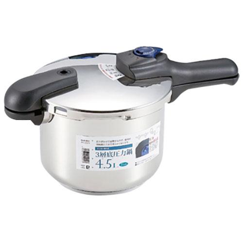 パール金属 クイックエコ 3層底切り替え式圧力鍋4.5L 取り寄せ商品