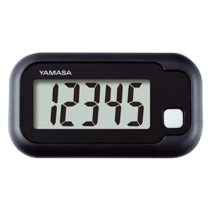 山佐 YAMASA ポケット万歩 歩数計 ブラック 【約33×60×11mm】 取り寄せ商品