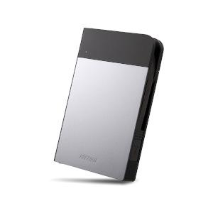 HD-PZN1.0U3-S ICカード対応 耐衝撃 ポータブルHDD 1TB シルバー 目安在庫=△