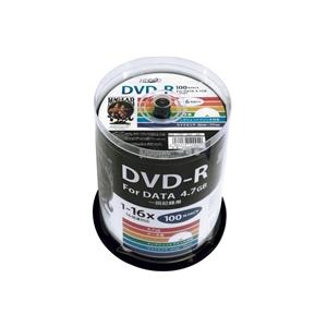 データ用DVD-R 16倍速 100枚 スピンドル HDDR47JNP100 取り寄せ商品