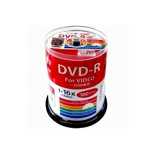 録画用DVD-R 16倍速 100枚 スピンドル HDDR12JCP100 取り寄せ商品