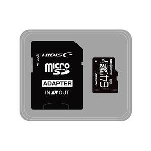 microSDHCカード 64GB CLASS10 UHS-1対応 高速転送 Read80 SD変換...