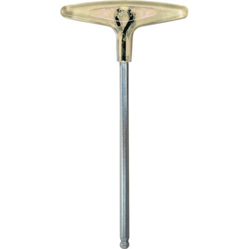 T型 六角棒スパナ テーパーヘッド 樹脂ハンドル 2.5mm 単品 1本 目安在庫=○