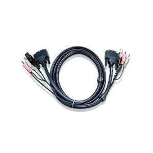DVI-I (Single Link) KVMケーブル(3m) 2L-7D03UI 取り寄せ商品