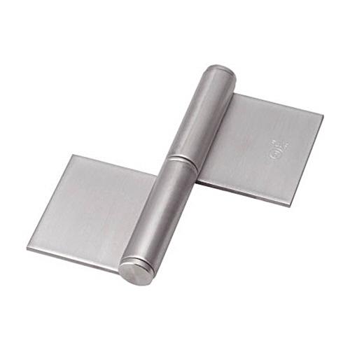 SUS製特厚溶接旗蝶番 右用 長さ76mm 1袋(2個) 取り寄せ商品