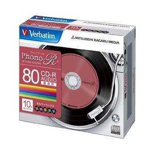 CD-R(Audio) Type80 1枚5mmケース(透明) 10P 5色カラーミックス 取り寄せ...