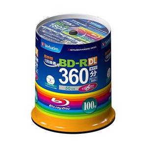 BD-R DL (Video) <片面2層> 1回録画用 260分 1-6倍速 100枚スピンドルケ...