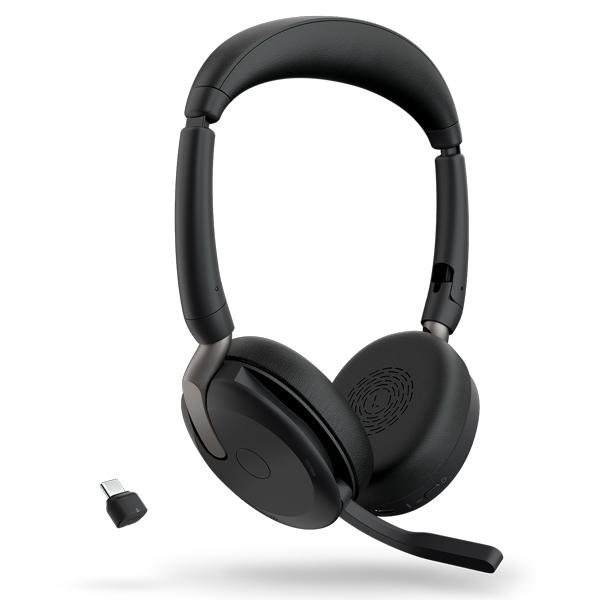 　 Jabra 無線ヘッドセット USB-C 両耳 UC認定「Jabra Evolve2 65 Fl...