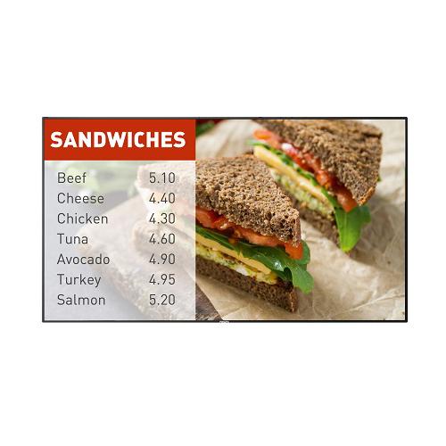 55型デジタルサイネージ用液晶ディスプレイ/縦置対応/Android OS搭載 取り寄せ商品