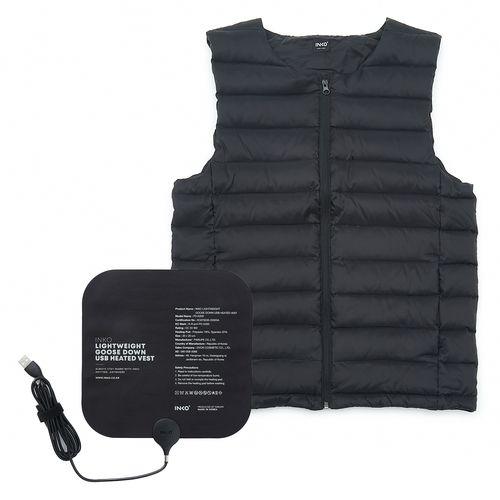 グースダウンUSBヒーティングベスト L 仕入先在庫品