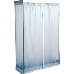 ステンレスハンガーラック カーテン付 1台 目安...の商品画像