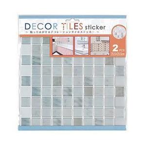 エス ティー イー デコタイルステッカー スクエア グレー 取り寄せ商品