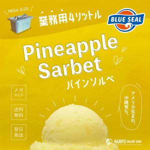 メガ盛り ブルーシールアイス パインソルベ 業務用 大容量 4リットル 沖縄 アイスクリーム ご褒美 ファミリー BLUE SEAL ICE