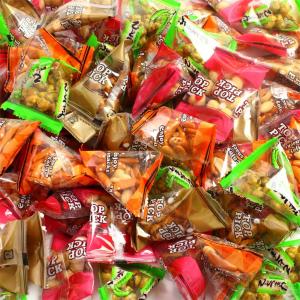 バラエティミックス1kg 業務用大袋 南風堂 6種の個包装豆菓子 いか豆 えび豆 柿ピー 揚げ塩落花生 しょうゆ豆 わさび豆