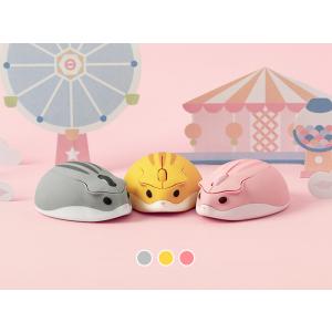 決算セール！ マウス ワイヤレス 小型 2.4GHz接続 光学式 ワイヤレスマウス おしゃれ 可愛い ハムスター コンパクト 持ち運び便利 無線 手触りがいい