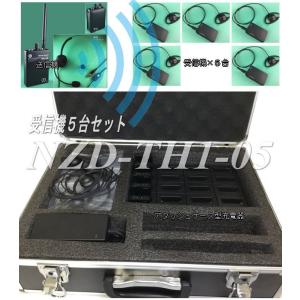 音声ガイド×５台セット　ＮＺＤ−ＴＨ１−０５　ガイド専用送信機、専用充電器のセット品
