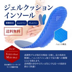 ハニカム構造 インソール  衝撃吸収 土踏まず ジェルクッション