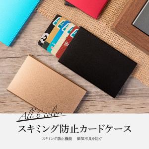 カードケース レディース メンズ スキミング防止 薄型  磁気防止  クレジットカード｜naokichi