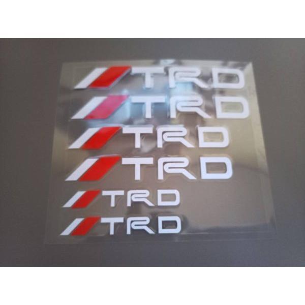 TRD ブレーキ キャリパー ステッカー 白文字 クラウン レクサス マジェスタ ヴェルファイア ハ...