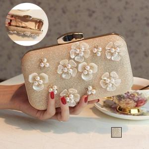 クラッチバッグ 女性用 ショルダー ハンドバッグ 3WAY ミニバッグ フォーマルバッグ  レディース 鞄 パーティーバッグ パールバッグ ビーズ オ
