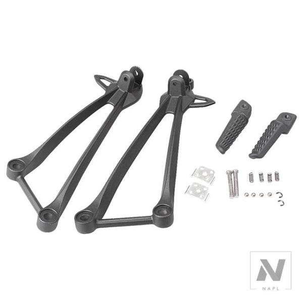 【並行輸入品】バイク用リアパッセンジャーフットレストフットペグフットペグブラケットアルミカワサキZX...