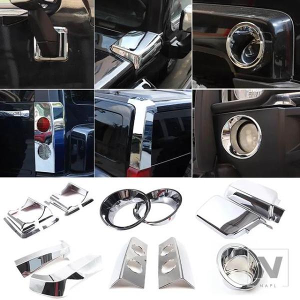 【並行輸入品】ABS グロスボンネットエアベントアウトレットウイングトリムフロントフォグライト装飾フ...