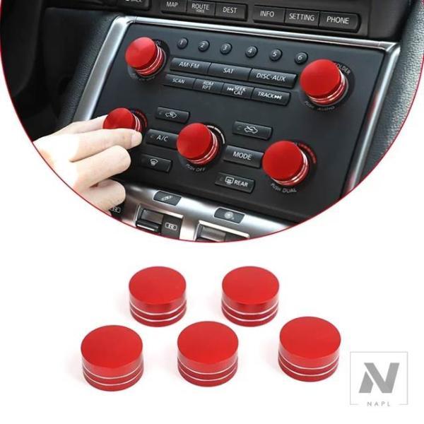 【並行輸入品】日産 GTR R35 2008-2016 カーエアコンボリュームノブリングエアアウトレ...