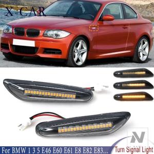 【並行輸入品】BMW 2個 LED ダイナミックサイドウィンカーライトサイドマーカーフェンダーランプ 1 3 5シリーズ E46 E60 E61 E81 E82 E83 E88 E90 E91 E92 E9