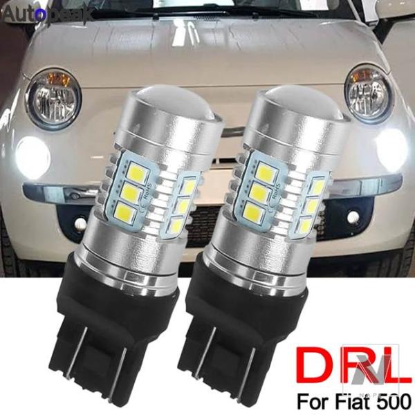 【並行輸入品】2X LED デイタイムランニングライト電球 580 DRL CANBUS フィアット...