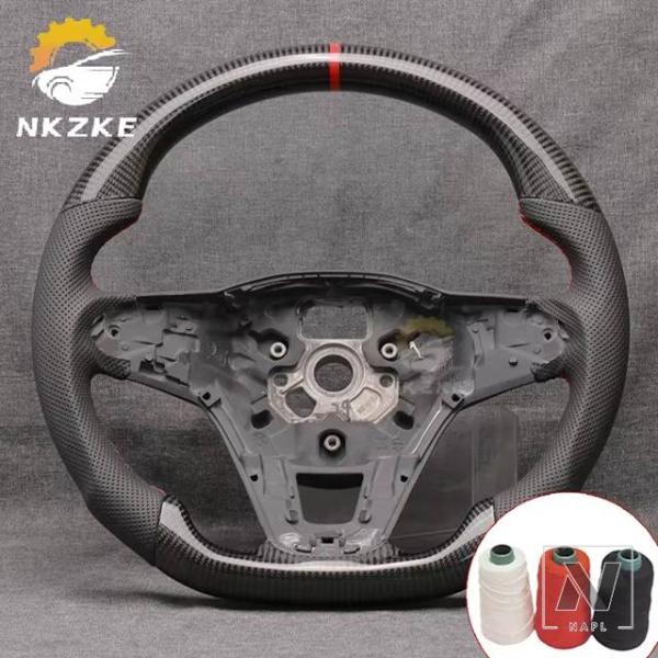 【並行輸入品】VW カーボンステアリングホイールゴルフ8 R GTI MK8に適しシフトパドルカーア...