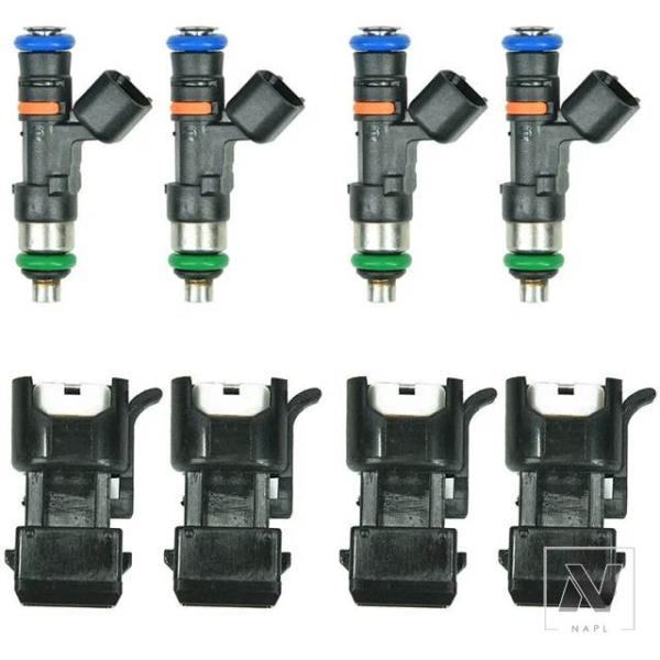 【並行輸入品】アウディ VW 6個 燃料インジェクター 4 つのアクセサリー付き 52LB 550C...