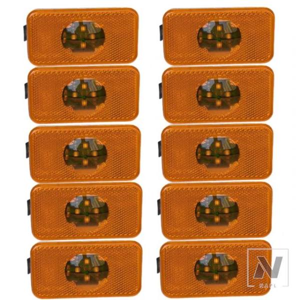 【並行輸入品】ボルボ トラック用24V LEDサイドライト FH FM FL マーカーランプ クリア...