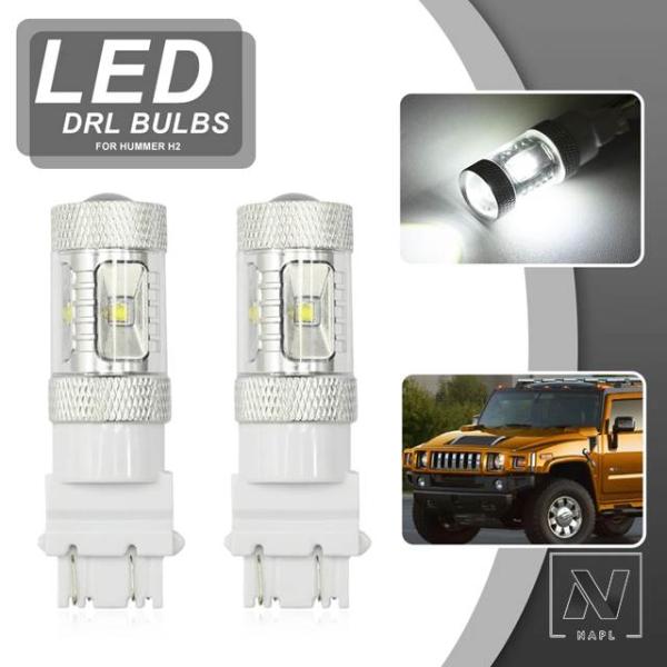 【並行輸入品】ハマー H2 2003-2009 フルホワイト 3157 4114 4157 LED ...