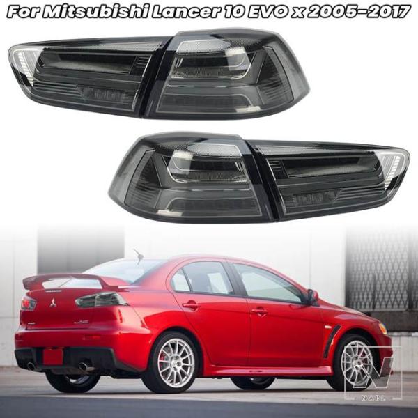 【並行輸入品】三菱 ランサー EVO X 2005 -2018  LED テールライト 1セット ダ...