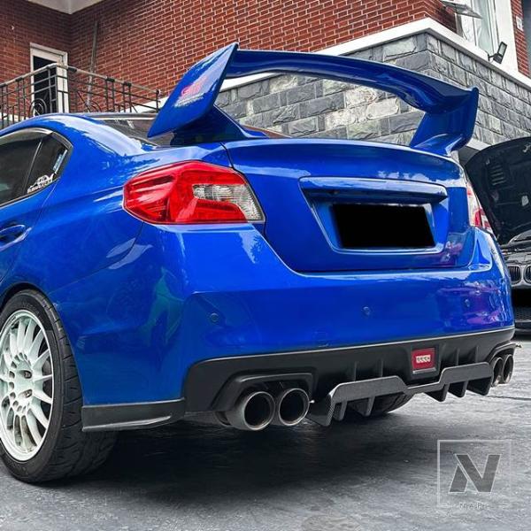 【並行輸入品】リアバンパーディフューザーリップスポイラースプリッタープロテクター スバル WRX S...