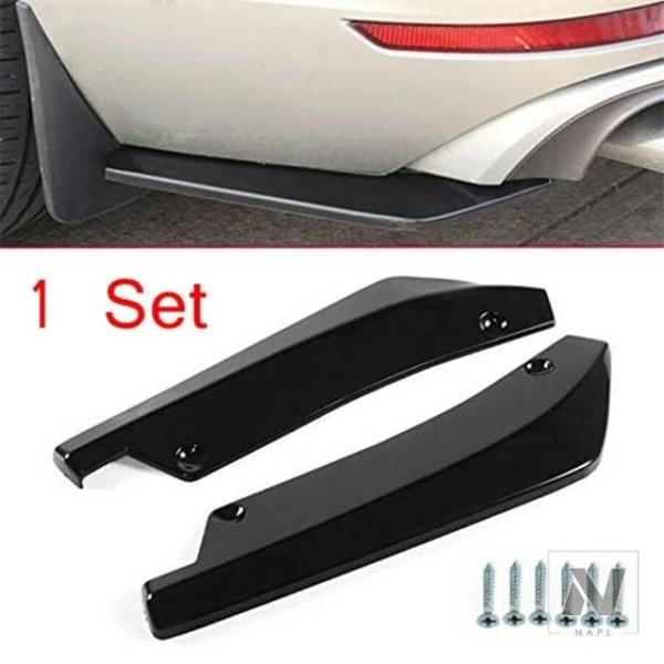 【並行輸入品】汎用カーボンルックカーリアバンパーリップディフューザースプリッタースポイラースクラッチ...