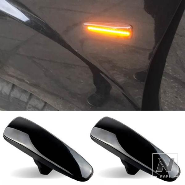 【並行輸入品】LEDサイドフェンダーダイナミックウィンカーライトマーカーランプ 三菱ランサーエボリュ...