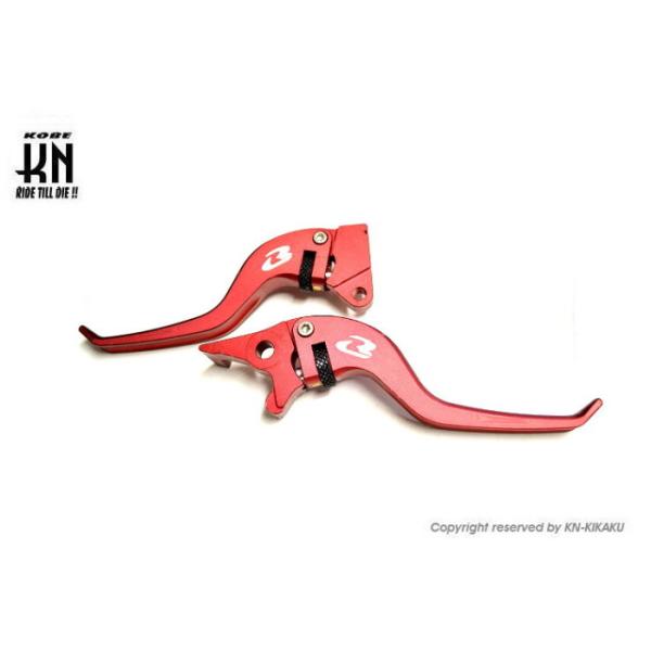 KN企画 RCB 調整式ブレーキレバー E-PLUS PCX125/150 ZOOMER-X レッド