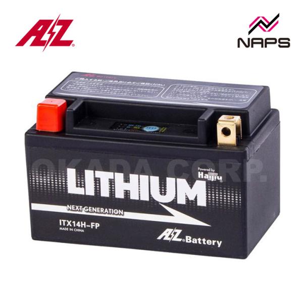AZ バッテリー ITX14H-FP リチウムイオンバッテリー