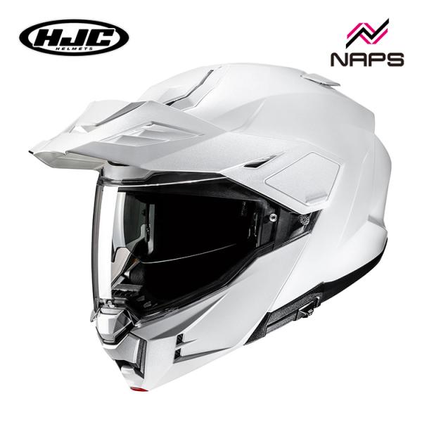 HJC ヘルメット バイク  i80 ソリッド PEARL WHITE オフロードヘルメット HJH...